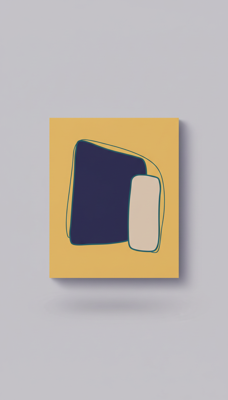 Affiche encadrée abstraite édition limitée